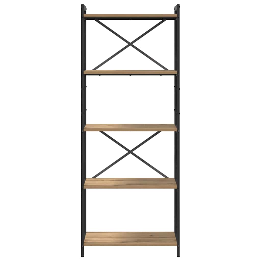 Bokhylla artisan ek 60 x 30 x 153 cm Konstruerat trä