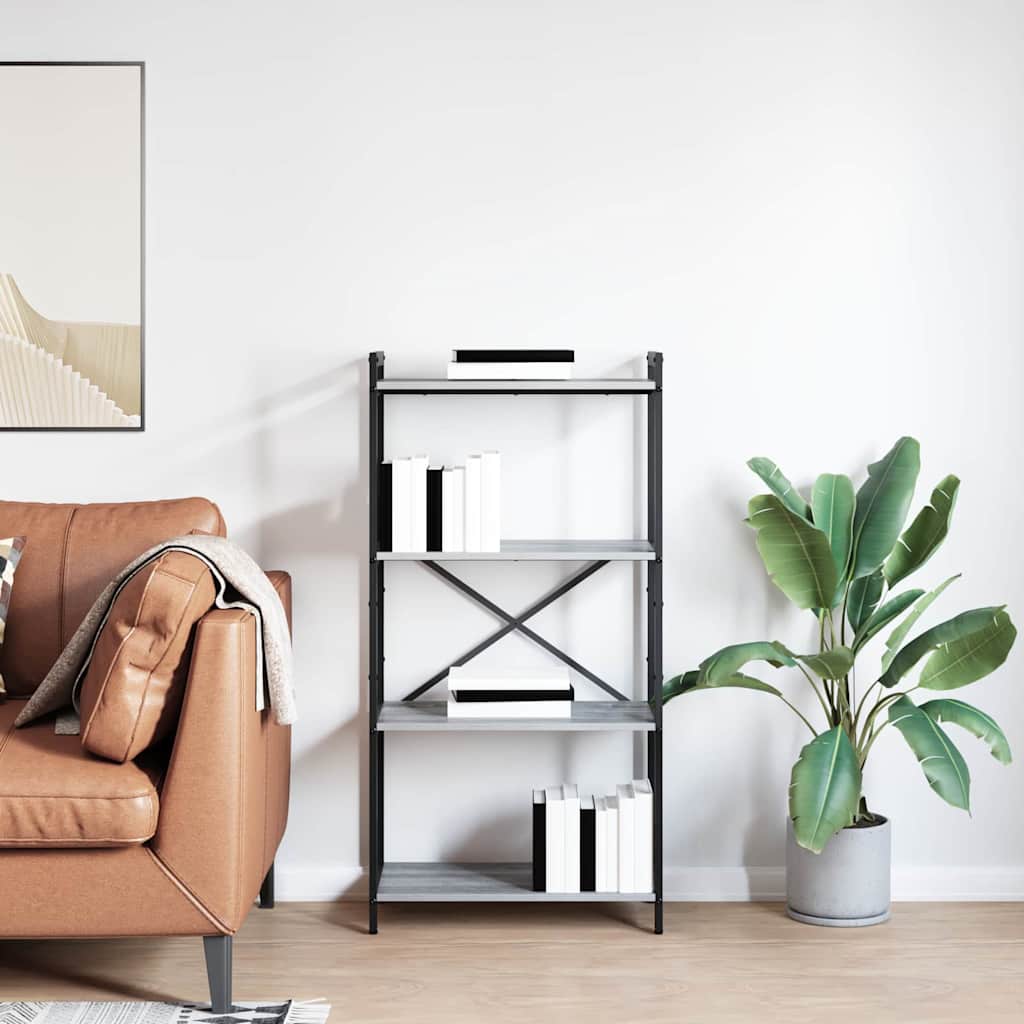 Bokhylla Grå sonoma 60 x 30 x 118 cm Konstruerat trä