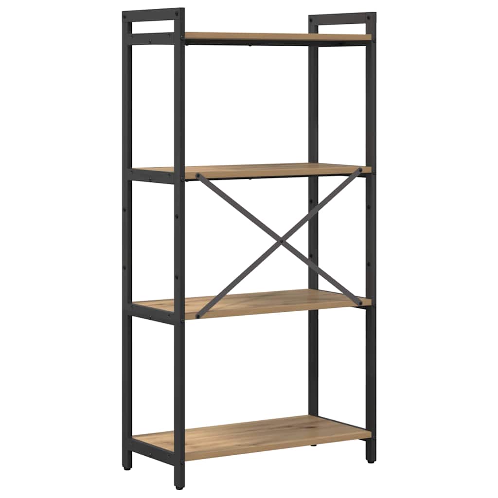 Bokhylla artisan ek 60 x 30 x 118 cm Konstruerat trä