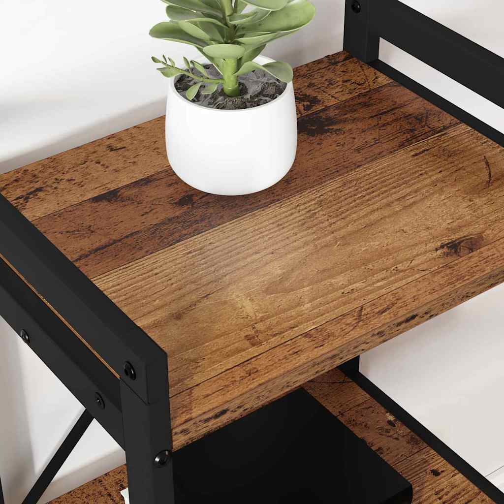 Bokhylla Gammalt trä 60 x 30 x 83 cm Konstruerat trä