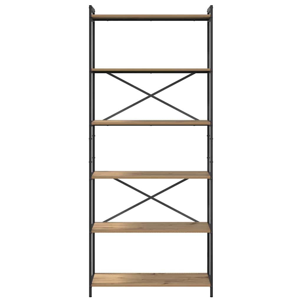 Bokhylla artisan ek 80 x 30 x 188 cm Konstruerat trä