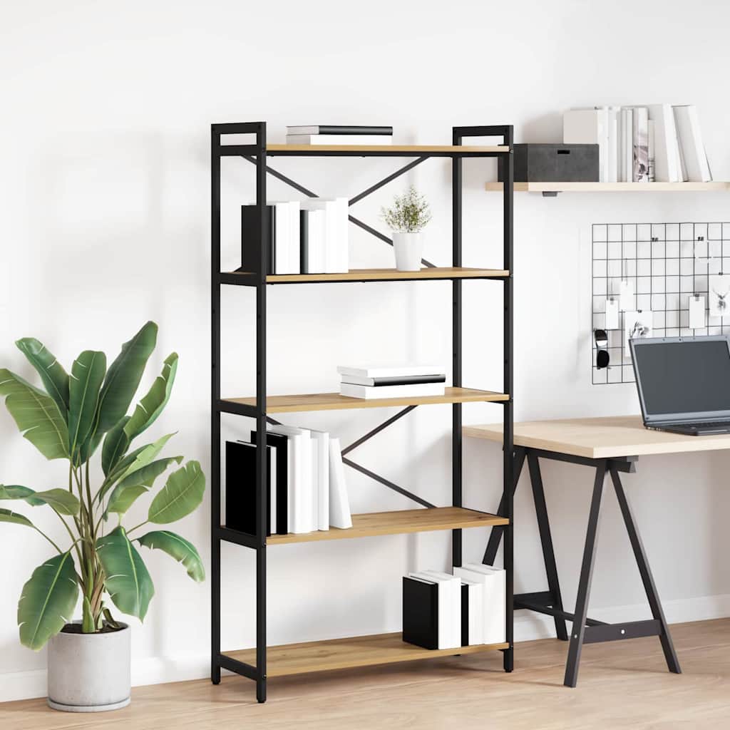 Bokhylla artisan ek 80 x 30 x 153 cm Konstruerat trä