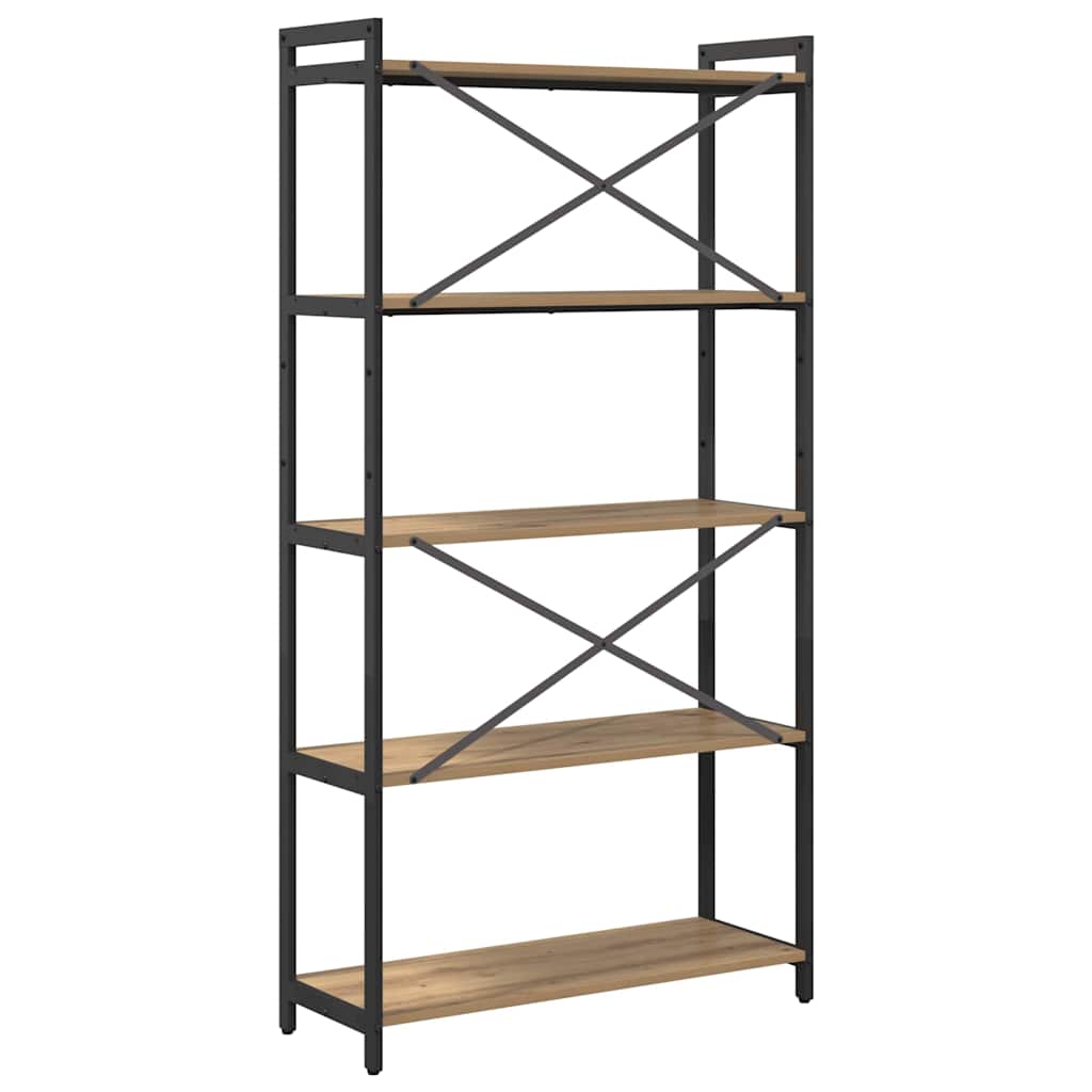 Bokhylla artisan ek 80 x 30 x 153 cm Konstruerat trä