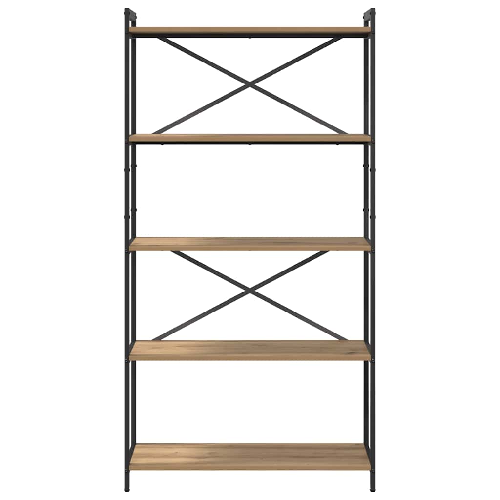 Bokhylla artisan ek 80 x 30 x 153 cm Konstruerat trä