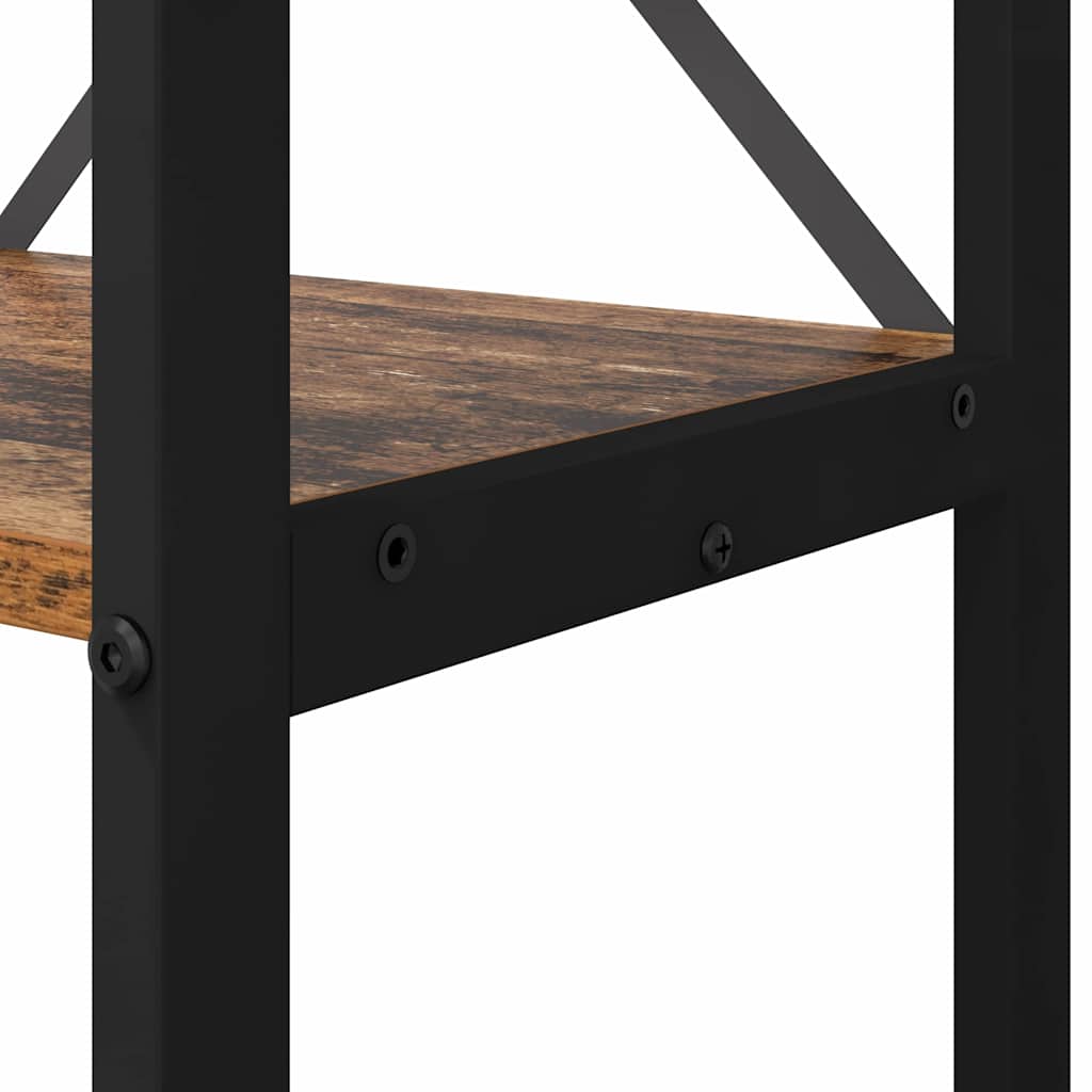 Bokhylla Gammalt trä 80 x 30 x 118 cm Konstruerat trä