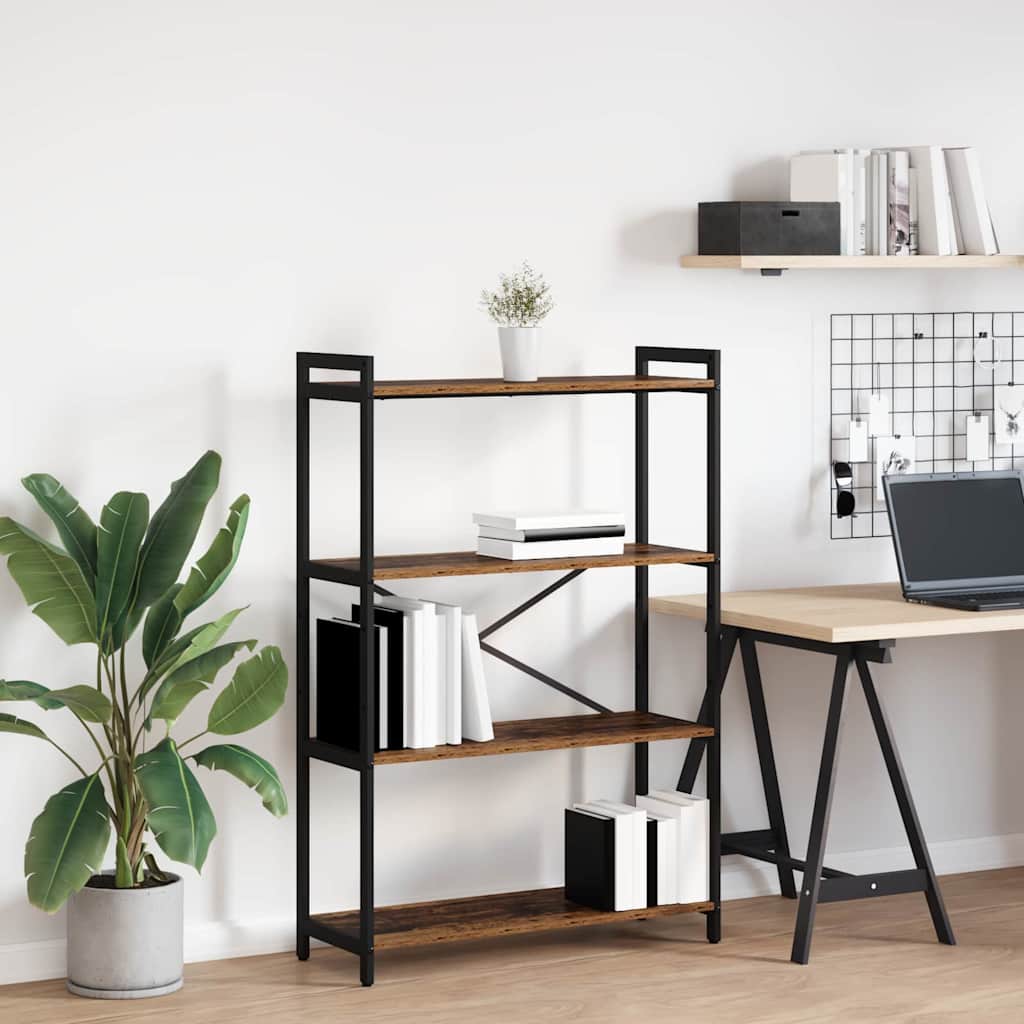 Bokhylla Gammalt trä 80 x 30 x 118 cm Konstruerat trä