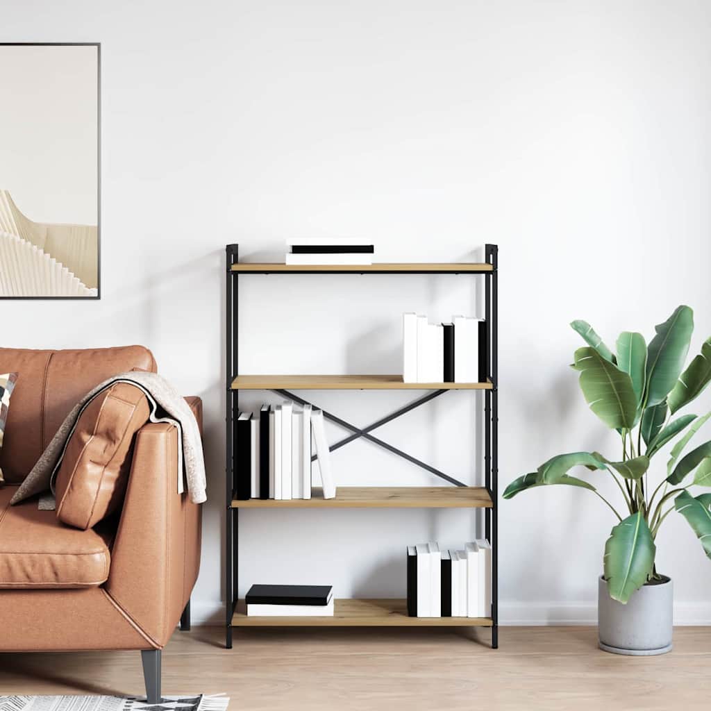 Bokhylla artisan ek 80 x 30 x 118 cm Konstruerat trä