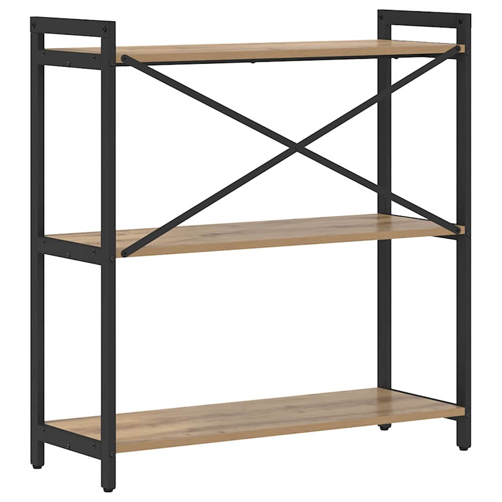 Bokhylla artisan ek 80 x 30 x 83 cm Konstruerat trä