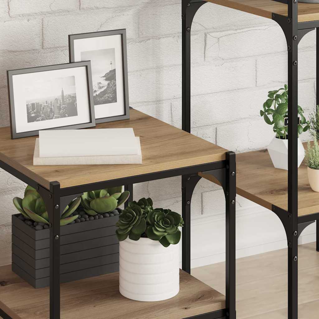 Bokhylla Bräda 4 pcs Brun 40 x 40 x 1.5 cm Konstruerat trä