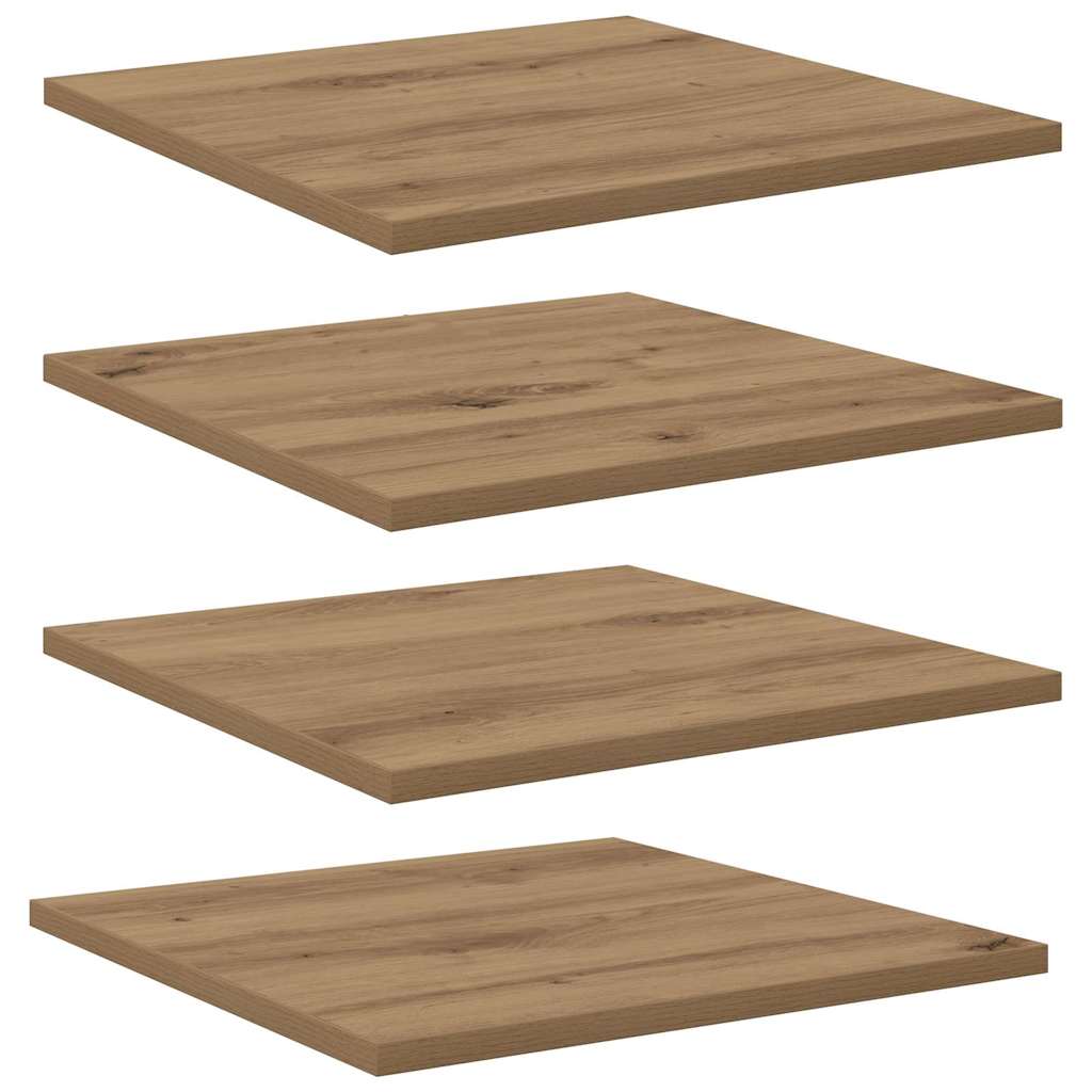 Bokhylla Bräda 4 pcs Brun 40 x 40 x 1.5 cm Konstruerat trä