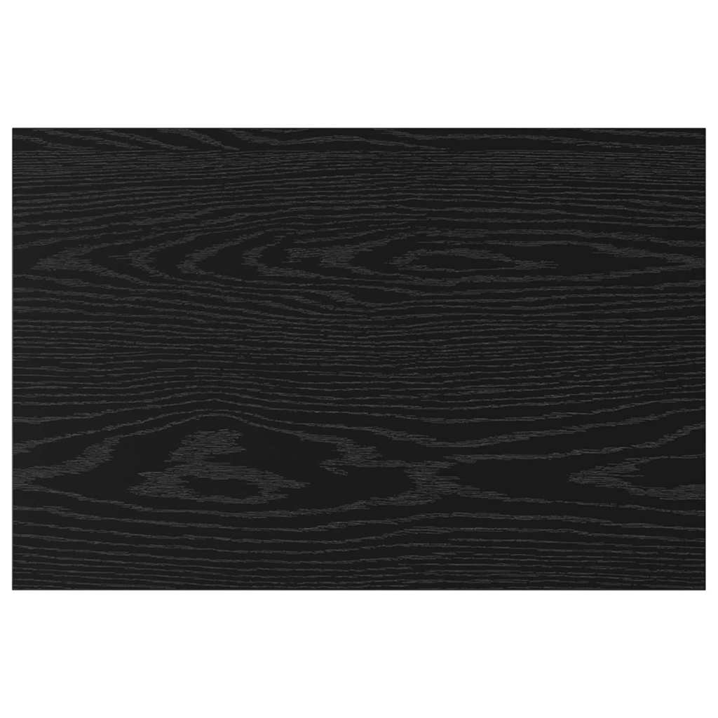 Bokhylla Bräda 4 pcs Svart 60 x 40 x 1.5 cm Konstruerat trä