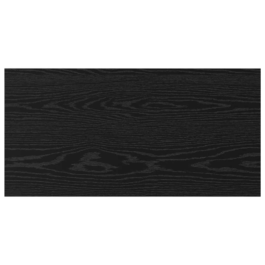 Bokhylla Bräda 4 pcs Svart 80 x 40 x 1.5 cm Konstruerat trä