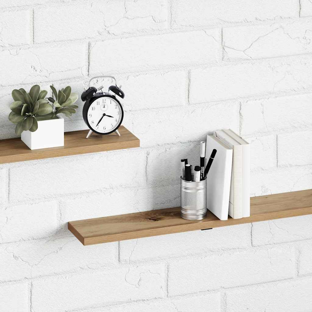 Bokhylla Bräda 4 pcs Brun 100 x 10 x 1.5 cm Konstruerat trä