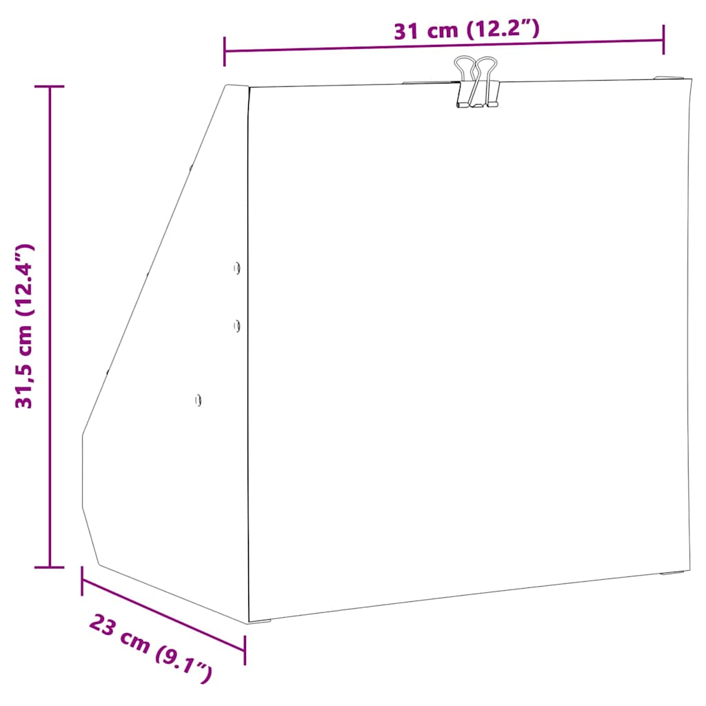 Kulfång Svart 31 x 23 x 31.5 cm Stål