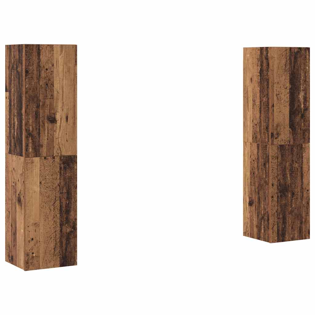 TV-skåpsset 4 pcs Gammalt trä 30.5 x 30 x 60 cm Konstruerat trä