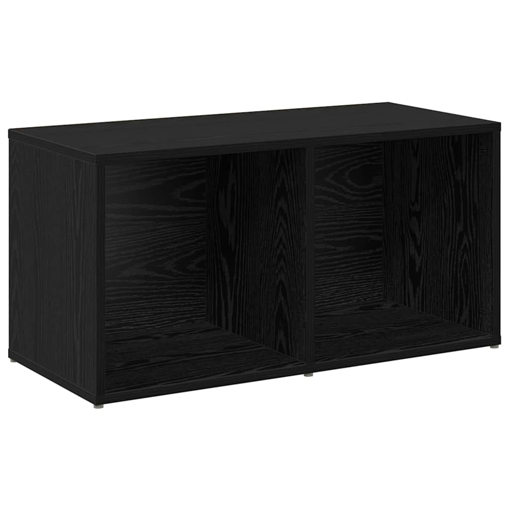 TV-bänkset 2 pcs Svart ek 72 x 35 x 36.5 cm Konstruerat trä