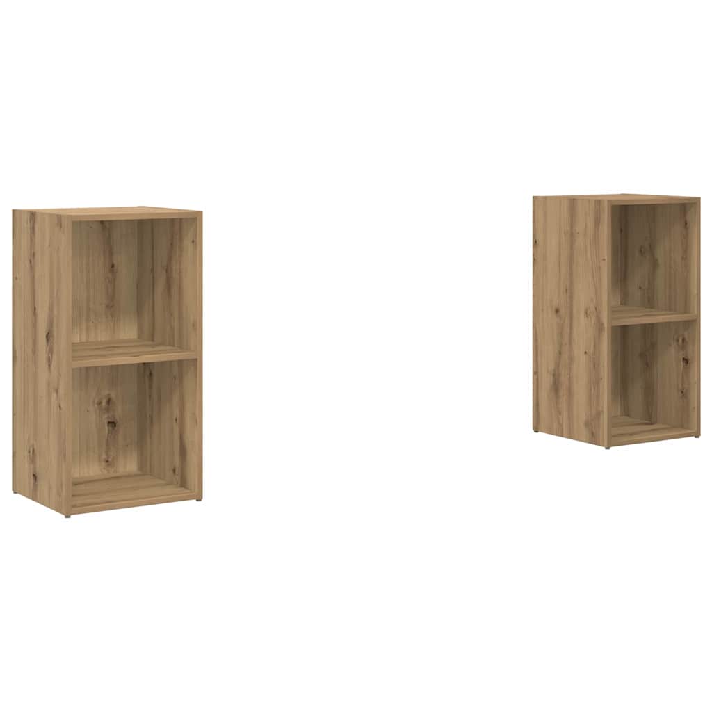 TV-bänkset 2 pcs artisan ek 72 x 35 x 36.5 cm Konstruerat trä